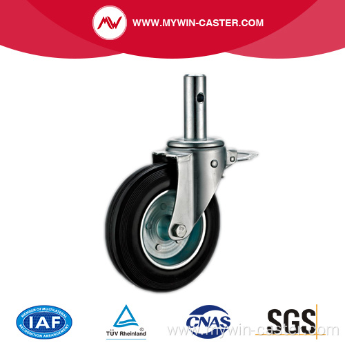 Rubber Tread Swivel Scaffolding Caster Wheel